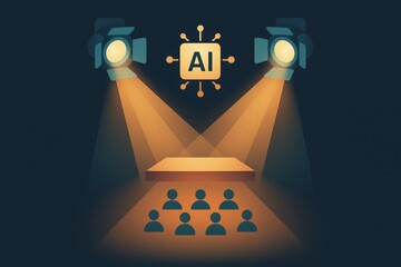 Illuminating the Future of Technology with Artificial Intelligence and Engaging Audiences in a Dynamic Presentation Setup captured with clarity