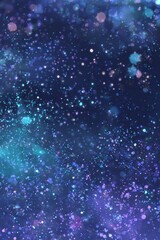 Obraz premium A Beautiful Cosmic Background Filled with Twinkling Stars and Multicolored Bokeh Effects for Creative Inspiration and Art Creation