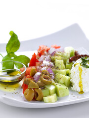 a modern way greek salad