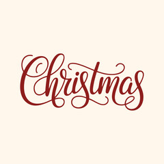 Christmas written in a joining script style with a bold and stylish stroke in high-quality vector format, designed as modern decorative typography logo for holiday greetings festive designs greetings