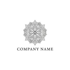 Intricate mandala design representing spirituality and meditation for logo use.