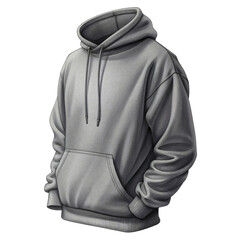 Stylish heather gray hoodie mockup for your designs
