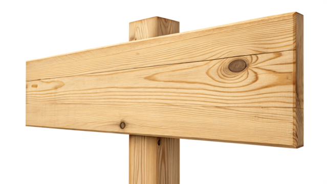 Blank wooden sign ready for your message here