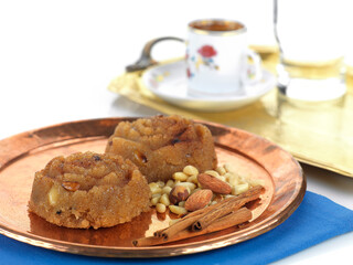 halva and greek coffee