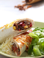 minced meat burritos