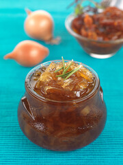 onion chutney in a bowl