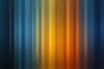 Abstract Vertical Lines in Blue Orange and Yellow Tones with Motion Blur