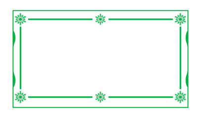 A festive snowflake border frame perfect for holiday greeting cards, winter invitations, or seasonal design projects
