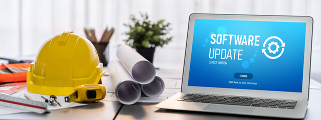 Software update on computer for brisk version of device software upgrade