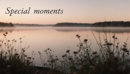 Serene Lake at Dawn - Special Moments Captured in Natures Embrace.