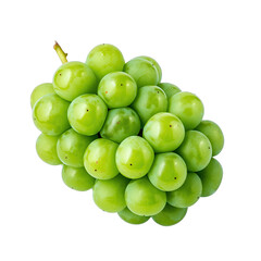 A Ripe Bunch Of Fresh Green Grapes With Water Droplets Isolated On A Transparent Background Ideal For Food And Beverage Concepts