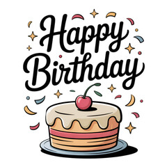 birthday card with cake