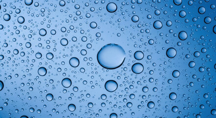 Clean water drop background for clinical lab setting or nutrition graphic. Refreshing pure condensation abstract texture with calm and serene liquid bubble pattern