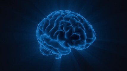 3D Brain Scan Analysis Biotechnology Innovation - Powered by Adobe