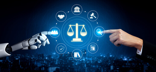 AI supports justice by automating legal research, analyzing case data, ensuring compliance, and enhancing fairness in governance and decision-making. Vouch