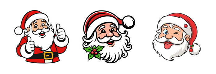 christmas three face image