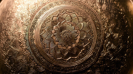 lotus. Intricate mandala pattern with perfect symmetry on a lotus seat. event programs, museum guides, designed for cultural heritage projects and event programs, preserves heritage.