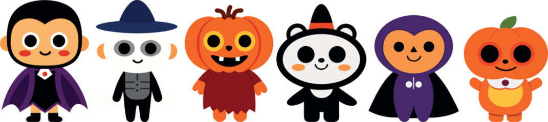 cute halloween pumpkin, panda halloween cartoon, spooky night vector, trick or treat clipart, halloween costume illustration, adorable pumpkin art, funny panda design, cute halloween svg, kids hallowe © pankaj