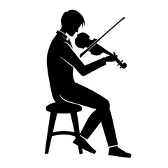 Fototapeta premium musician playing violin