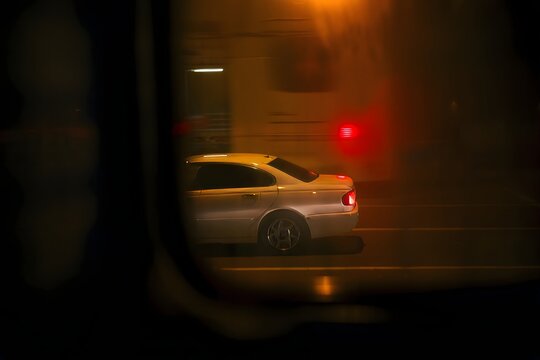 Night car motion blur driving fast vehicle speed auto transportation - Powered by Adobe