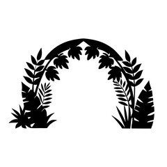 vector silhouette of a tree