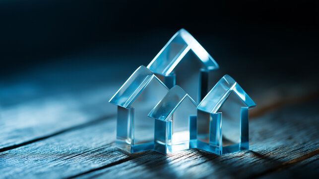 paperweight. Abstract financial growth concept with rising arrows and glass paperweight on wood. pitch deck slides. - Powered by Adobe