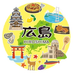広島県　観光イメージ　アイコン