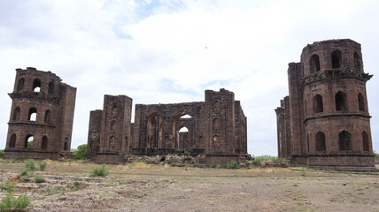 India, Karnataka, Vijayapura, Adil Shahi Mausoleum (Jahan Begum Tomb) the 16th Century Bahamani Dynasty Monuments. © Raj