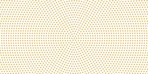 Gold falling down confetti background. Repeated golden dotted glitter pattern. Yellow, orange and golden dots wallpaper. Celebration Christmas, New Year or birthday party repeating backdrop. Vector