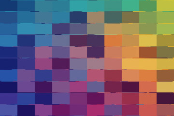 A vibrant spectrum of colors dances across the canvas, creating a dynamic mosaic of hues and shades, a symphony of visual delight