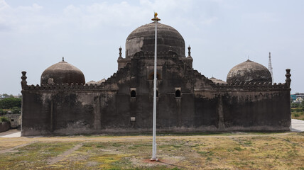 India, Karnataka, Vijayapura, Huge Dome and Premises of Jamia Mosque of Vijayapura, Built in 16th Century By Bahamani Dynasty. © Raj
