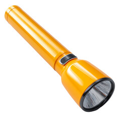 Modern flashlight isolated on a clean white background