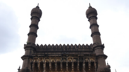 India, Karnataka, Vijayapura, the Panoramic View of Ibrahim Roza or Tomb, 17th Century Monument Built By Taj Sultana, Wife of Ibrahim Sultan.   © Raj