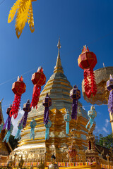 タイのチェンマイのドイステープ寺院