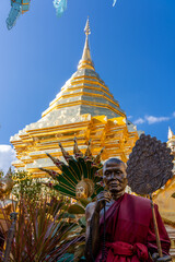 タイのチェンマイのドイステープ寺院