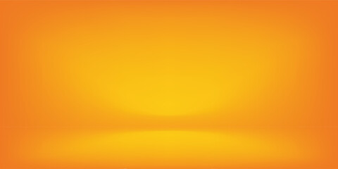 Yellow studio space. Limbo light background, eps10