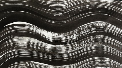 sumi ink wave pattern, hand-drawn beautiful brushstroke painting, wave pattern banner-size illustration