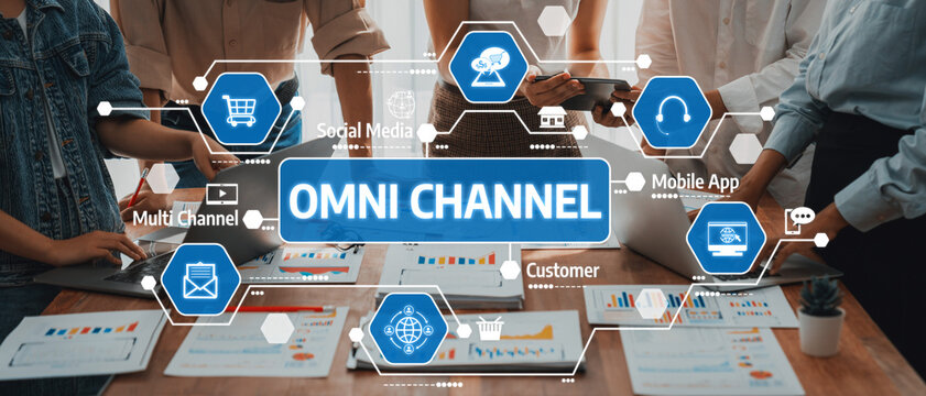 Analyst team utilizing BI Fintech to analyze and pointing at financial dashboard paper office. Businesspeople examining report paper on table for business insight. Panorama shot. Scrutinize Amity