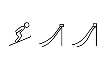 Minimalist ski jumping sequence in linear style