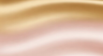 Elegant Golden and Pink Silk Fabric Texture Background.