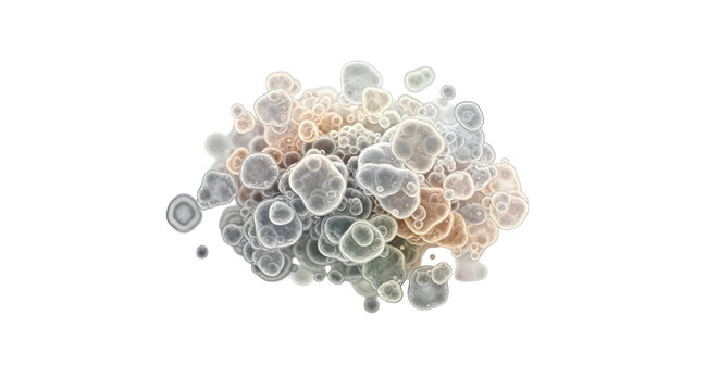 organic cluster abstract microcell growth texture png