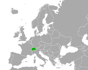 Karte von Schweiz in Europa