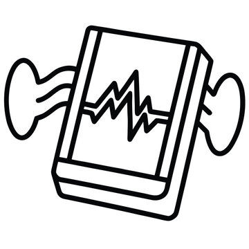 An Isolated Vector of an EMG (Muscle Activity Monitor), for tracking biological muscle signals.