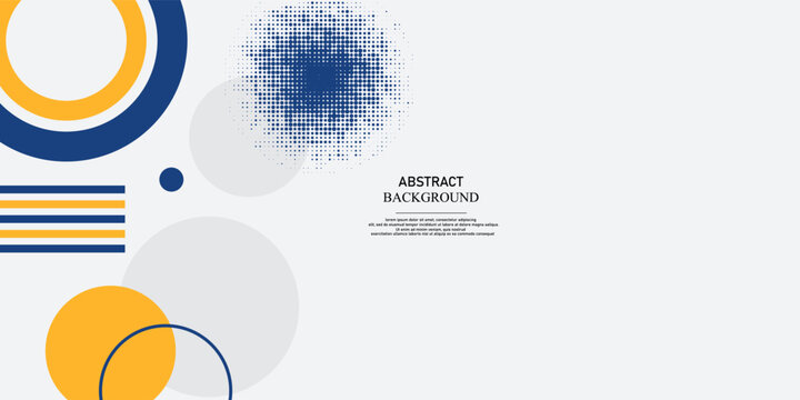 Blue and yellow abstract geometric background vector illustration moderm