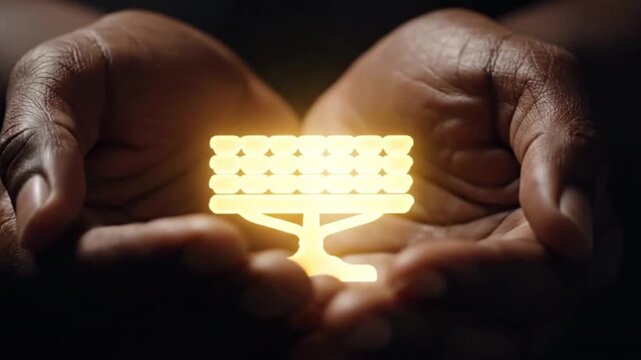 Luminescent Faith Imani Reflection, glowing Kwanzaa principle moment