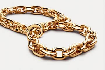 Gold curb chain necklace jewelry Transparent