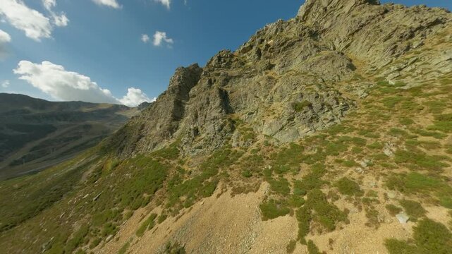 Valleys and alpine ridges in the Cantabrian Mountains