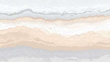 Obraz premium Abstract layered landscape with beige sand and grey water textures background beach