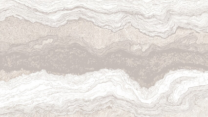 Obraz premium Abstract organic wavy lines pattern in beige and white vector