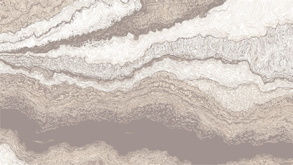 Abstract textured wavy lines in neutral tones background pattern